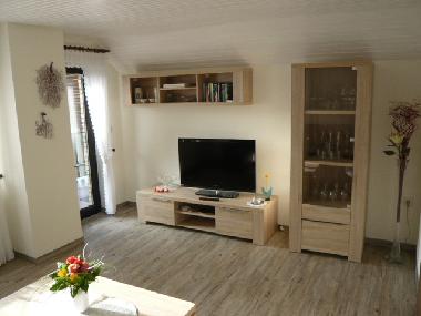 Wohnzimmer mit Sd-West Loggia