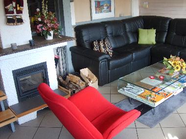 De slaapkamer boven met spelcomputer