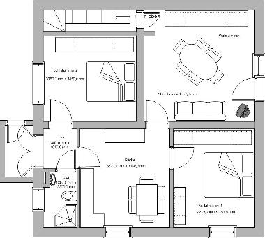 Aufteilung der Zimmer
