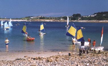 The sailing school nearby
