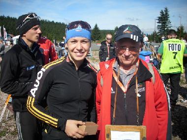 Magdalena Neuner beim (Ski-Roller)Herbstwettkampf Biathlon in Oberhof