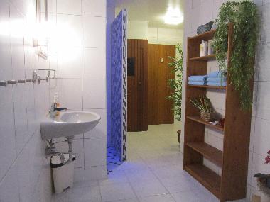 Ihr modernes Bad mit barrierefreier Dusche, kostenloser Sauna....