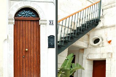 Pesce Spada / /Eingang und Aufgang zur Terrasse