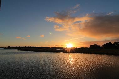 Blick aus dem Schlafzimmer - Sonnenaufgang