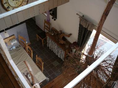 Draufsicht vom zweiten Schlafzimmer