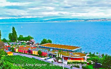 Traum-Lage neben Meersburg-Therme (Wellness, Sauna, Hamam, Massagen, Strandbad) direkt am Bodensee