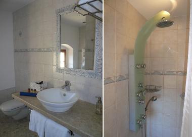 Badez. 1.  Et. Parterre begehb. Dusche mit Massagek�pfen