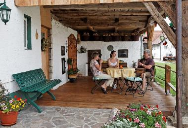 Terrasse mit Panoramablick auf den Nationalpark