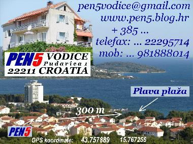 Ferienhaus in Vodice (Sibensko-Kninska) oder Ferienwohnung oder Ferienhaus