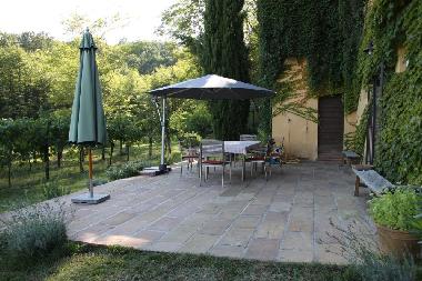 Terasse vor der Remise