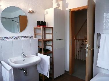 Wannenbad im Obergeschoss...