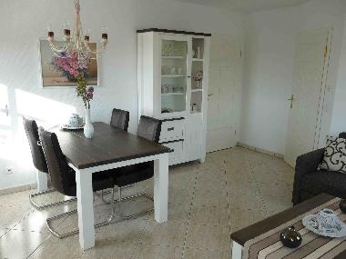 Essbereich im Wohnzimmer