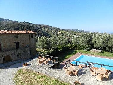 Der gro�z�gig angelegte Swimmingpool