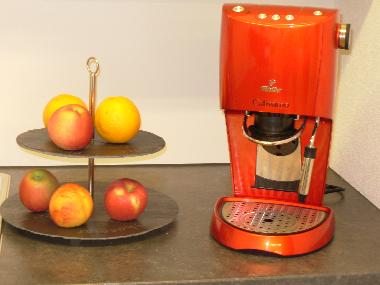 Kaffeemaschine zu ihrer Ben�tzung - sehr feiner Kaffee - so beginnt ein guter Tag...