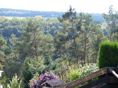 Der herrliche Weitblick vom Feriendorf 