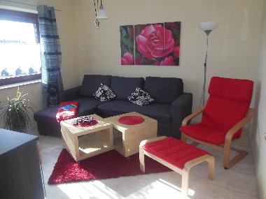 Wohnzimmer mit Schlafcouch