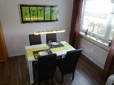 Esszimmer strandnahe Traumwohnung in Cuxhaven an der Nordsse