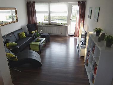 Wohnzimmer strandnahe Traumwohnung in Cuxhaven an der Nordsse