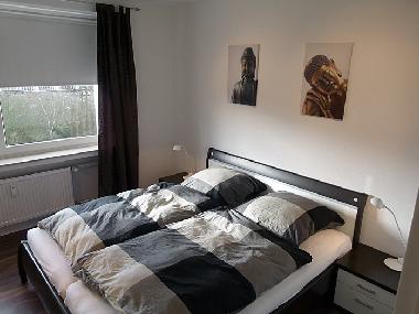 Schlafzimmer strandnahe Traumwohnung in Cuxhaven an der Nordsse