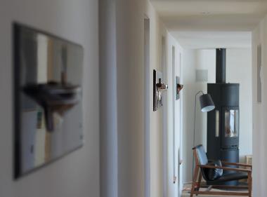 Flur mit Schiffsmodellen