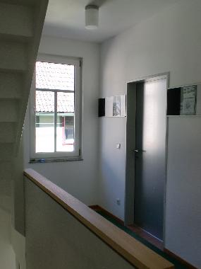 Treppenhaus zur Ferienwohnung