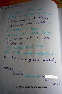 Wir waren schon zum 2. Mal in dieser schnen Wohnung... Am besten hat uns der Fernseher gefallen. Wi