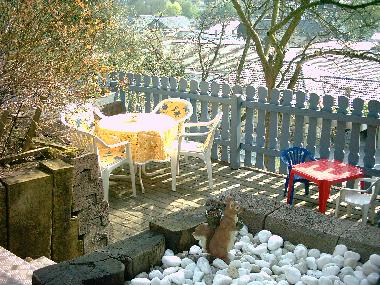 Terrasse am Hauseingang