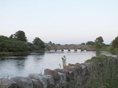 Die alte Eisenbahnbr�cke in Newport