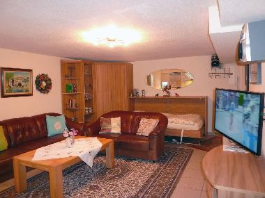 Wohnzimmer Bild 3 mit Schlafmglichkeit fr die 4. Person