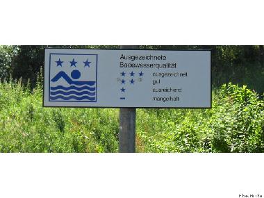 Ausgezeichnete Badewasserqualit�t !