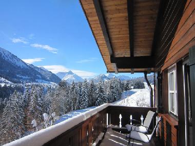 Balkon mit Traumaussicht App. Fellhorn