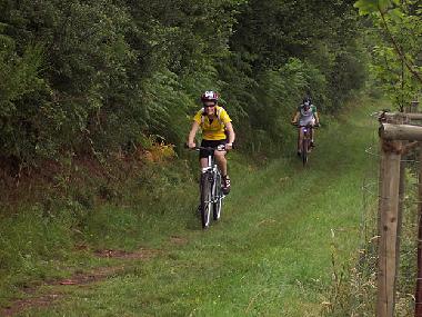 Mountainbiker in Action