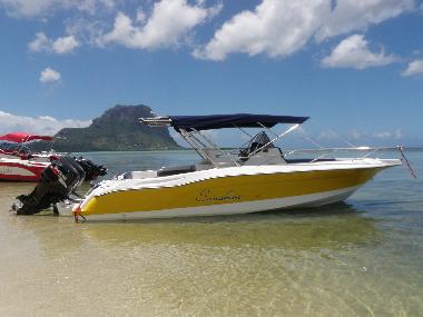 Unser Boot -Sunshine- kann man mieten f�r einen halben oder ganzen Tag oder nur f�r 1 Std.