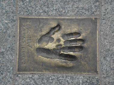 Handabdruck an der Sternenpromenade