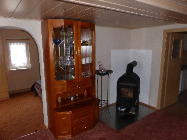 Wohnzimmer mit Kaminofen