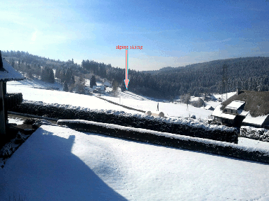 Aussicht Richtung Skilift