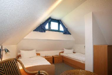 Schlafzimmer im Spitzboden