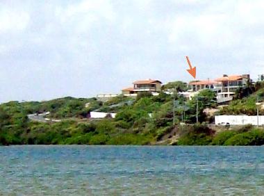 freie sicht �ber die lagune auf das meer