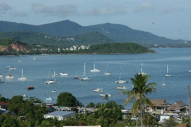 Aussicht Richtung Bophut, Fishermans village und Golf-Club