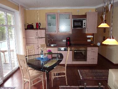 die K�che - voll ausgestattet