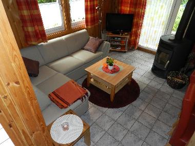 Wohnzimmer mit Kaminofen