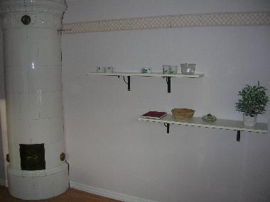 Kackelofen im Wohnzimmer