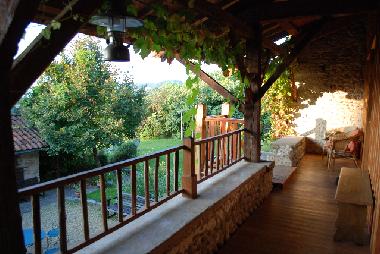 Die Galerie vor den Zimmern