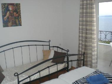 Schlafzimmer mit eigenem Balkon f�r 2 oder 3 Personen 
