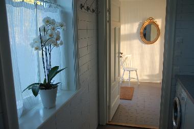 Flur aus Badezimmer gesehen