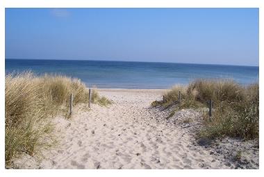 der feinsandige Strand