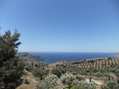 Blick aus Haus und von Terrasse aus ber die Plakiasbucht