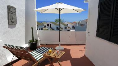 Groe Dachterrasse mit Meerblick: Der ideale Frhstcksplatz