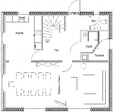 Grundriss EG- Ostsee-Ferienhaus III -- Infos unter www.ostsee-ferienhaus-schoenhagen.de