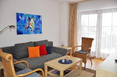 Wohnzimmer mit Schlafsofa